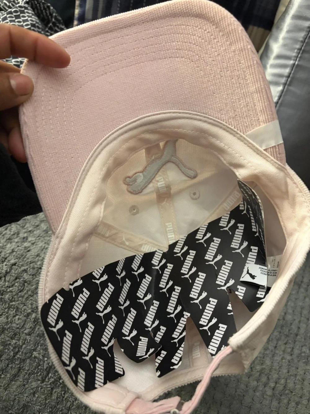 Puma Kids Cream & Light Pink Baseball Cap